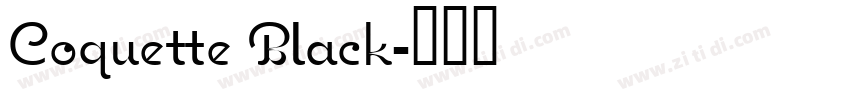 Coquette Black字体转换